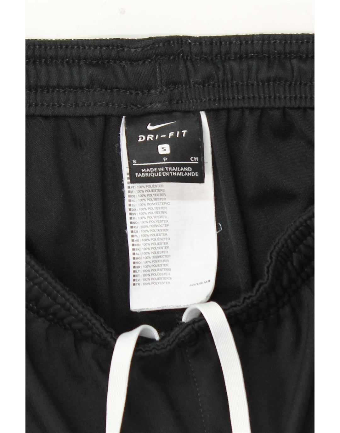 NIKE Hombre Dri Fit Chándal Pantalones Pequeños Poliéster Negro