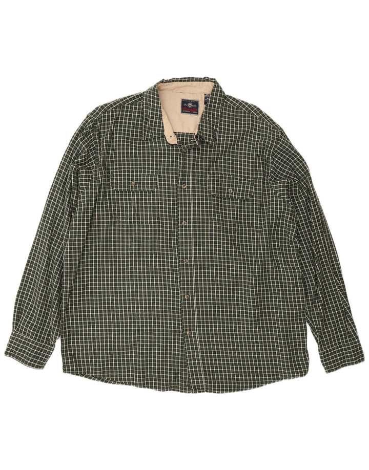Wrangler Camisa De Franela Hombre XL Cuadros Verdes