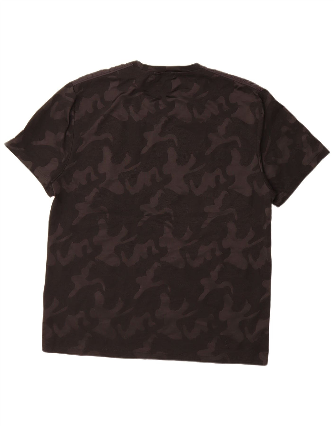 DKNY Camiseta Hombre Top XL Negro Camuflaje Poliéster