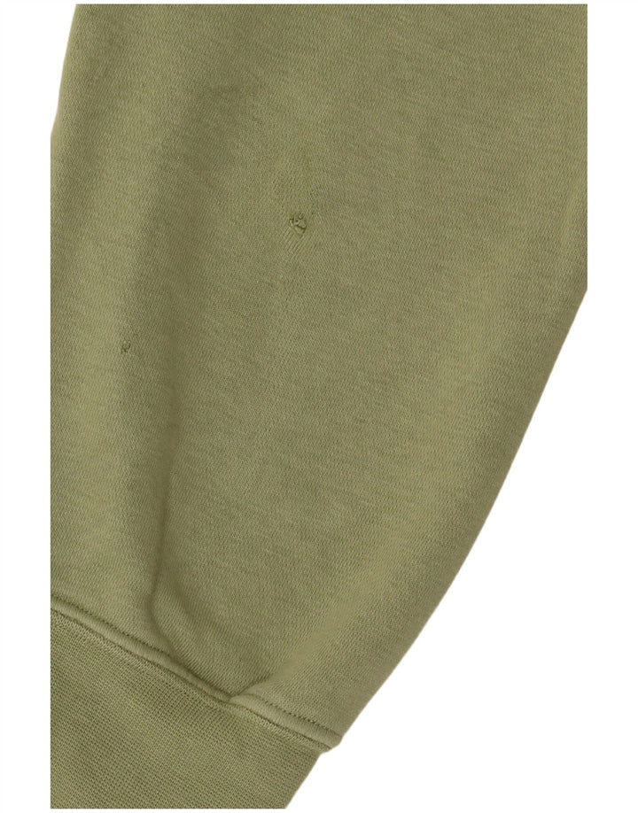 Nike - Sudadera con cremallera y cuello para hombre, talla XL, algodón verde