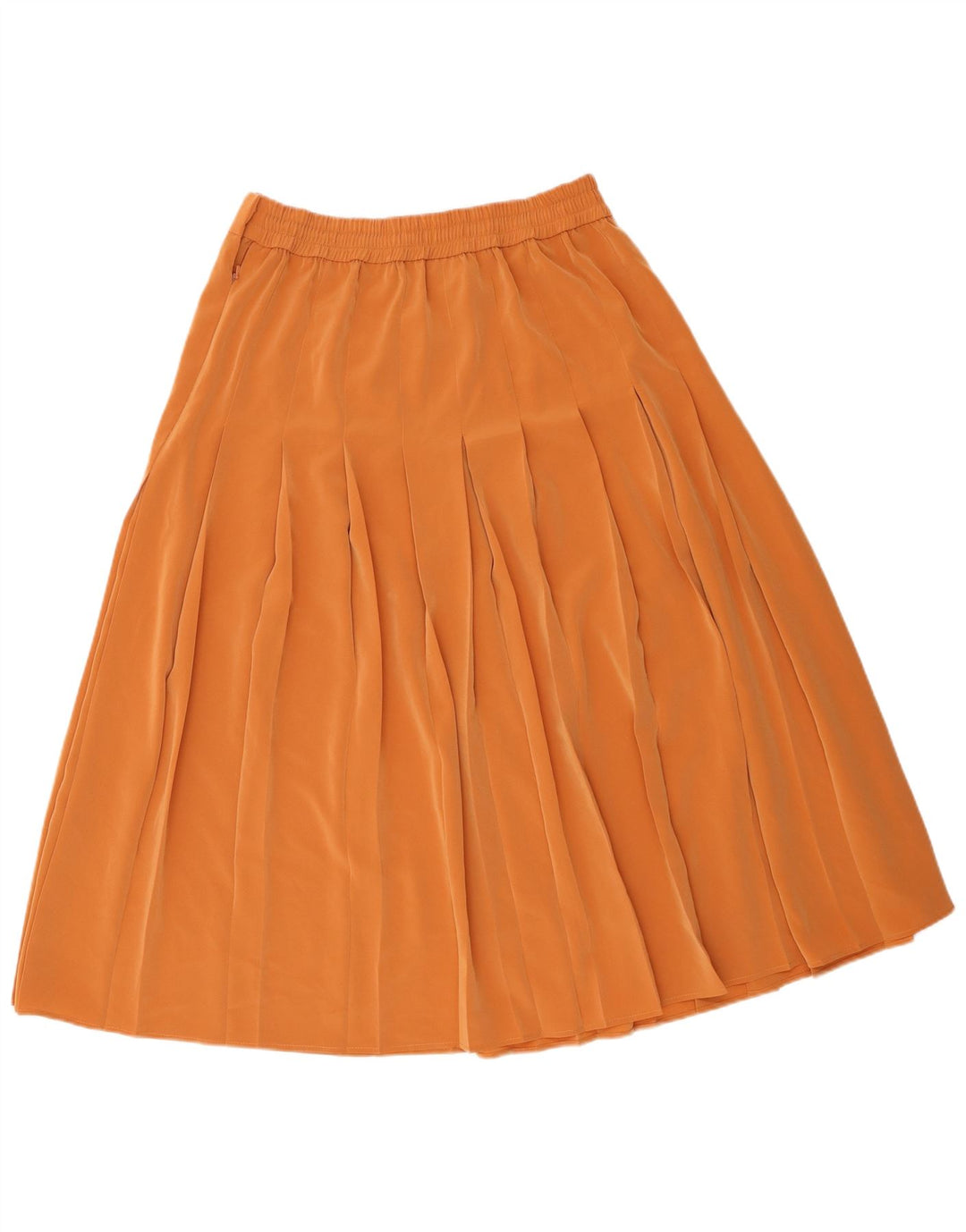 Jacques Vert Falda plisada para mujer UK 46 Grande W34 Poliéster marrón