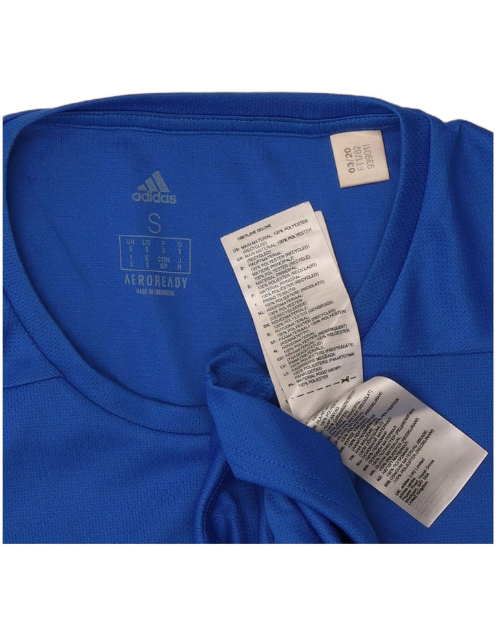 ADIDAS Camiseta Aeroready para hombre Top Small Blue Poliéster