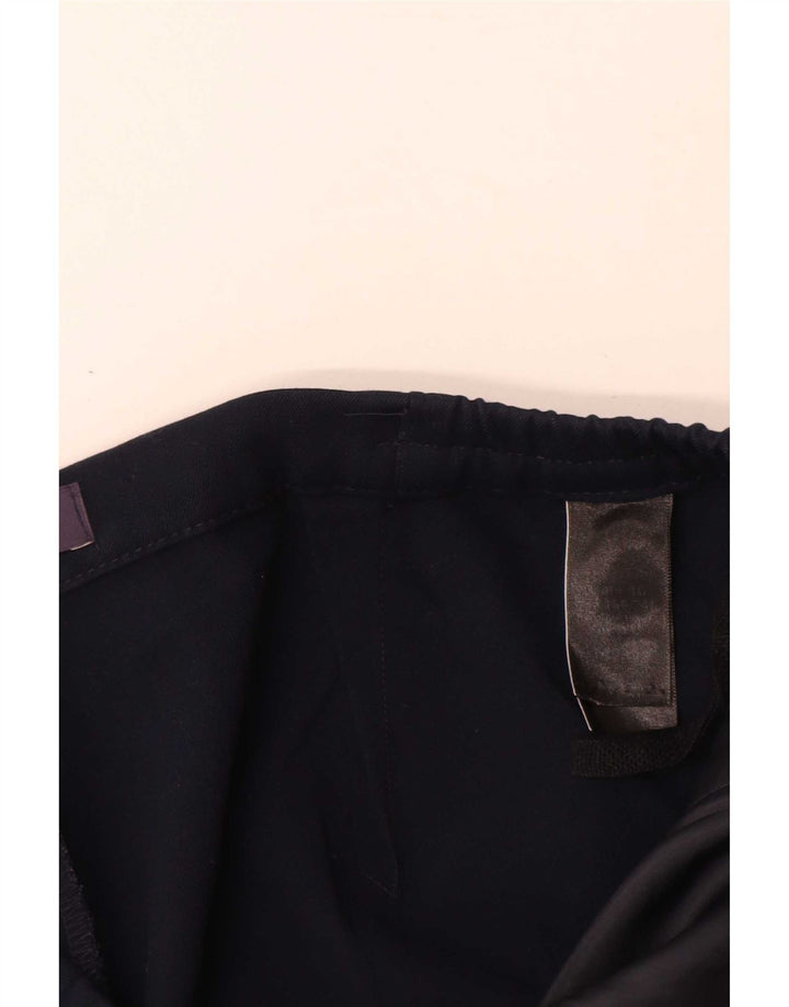 Pantalones casuales rectos para mujer Marks & Spencer W32 L28 Poliéster azul marino