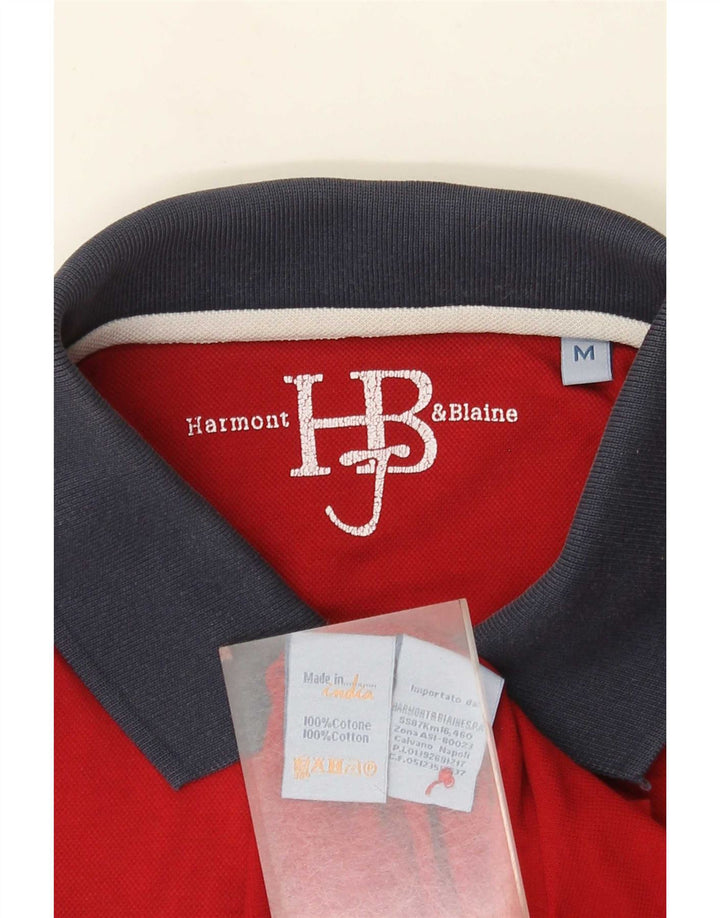 Harmont & Blaine Polo De Corte Regular Para Hombre De Algodón Rojo Medio