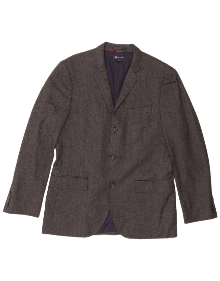 J. Crew Chaqueta tipo blazer Ludlow de 3 botones para hombre UK 40 Grande Lana gris