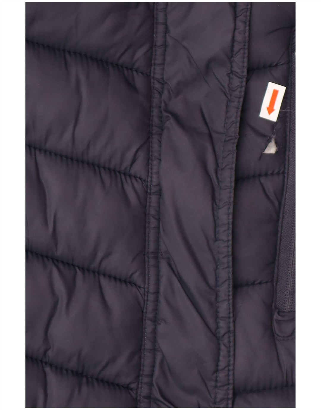 SUPERDRY Abrigo acolchado con capucha para mujer UK 44 Medium Azul marino Nylon