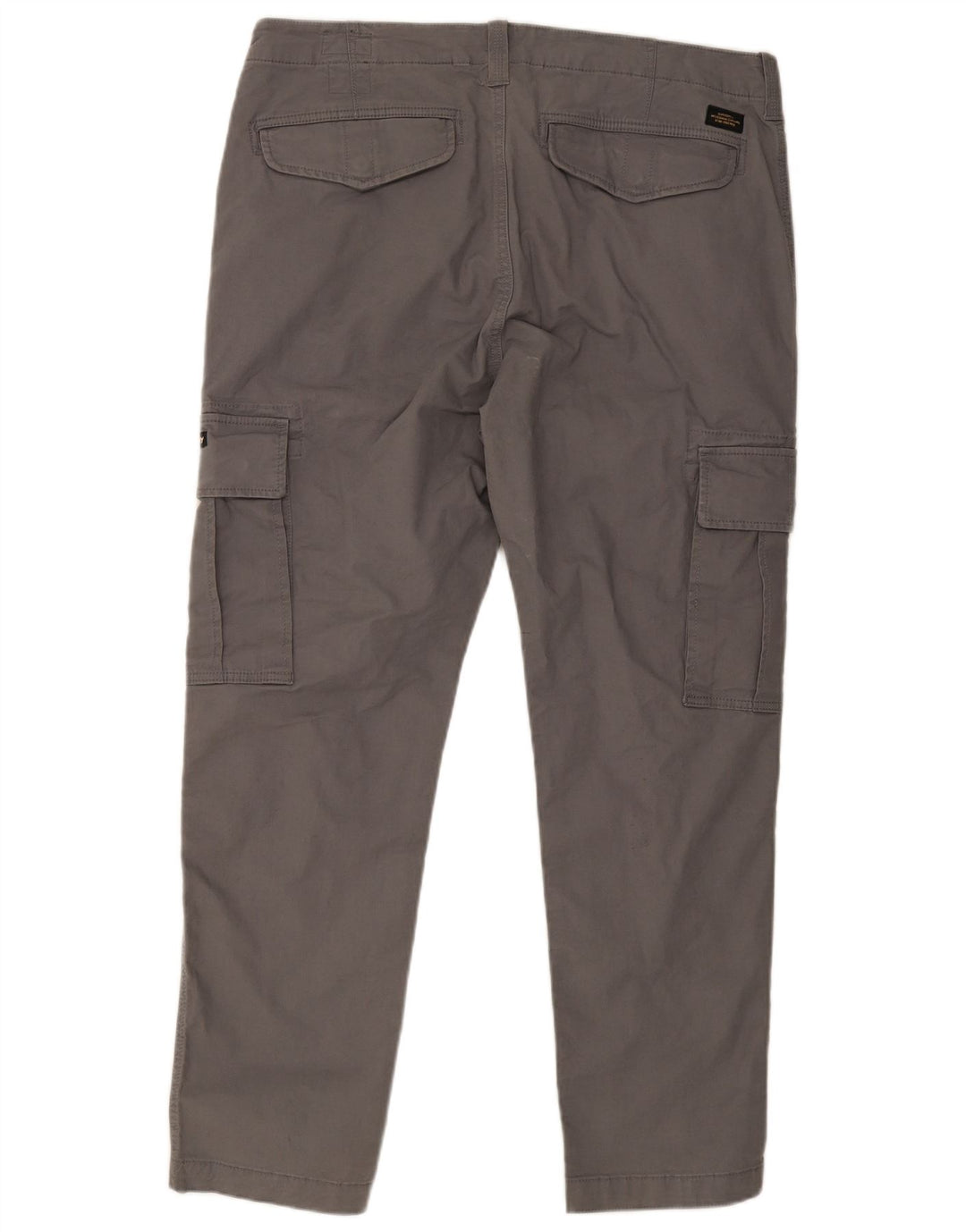 Superdry Pantalón cargo ajustado para hombre W36 L32 Algodón gris