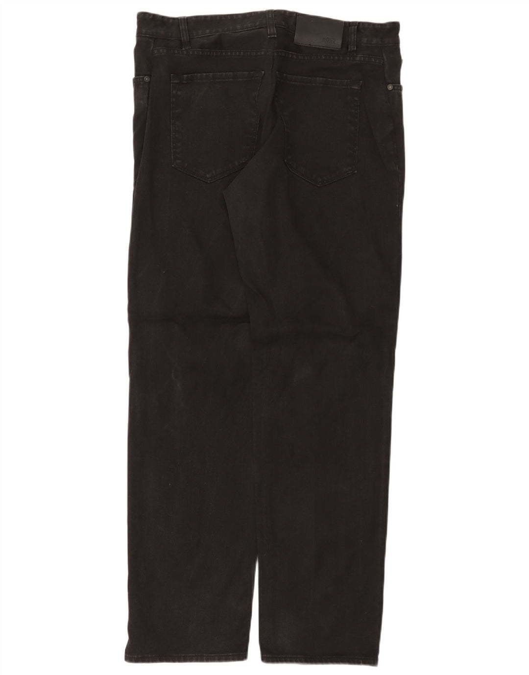 Vaqueros Hugo Boss Hombre Rectos W32 L32 Algodón Negro
