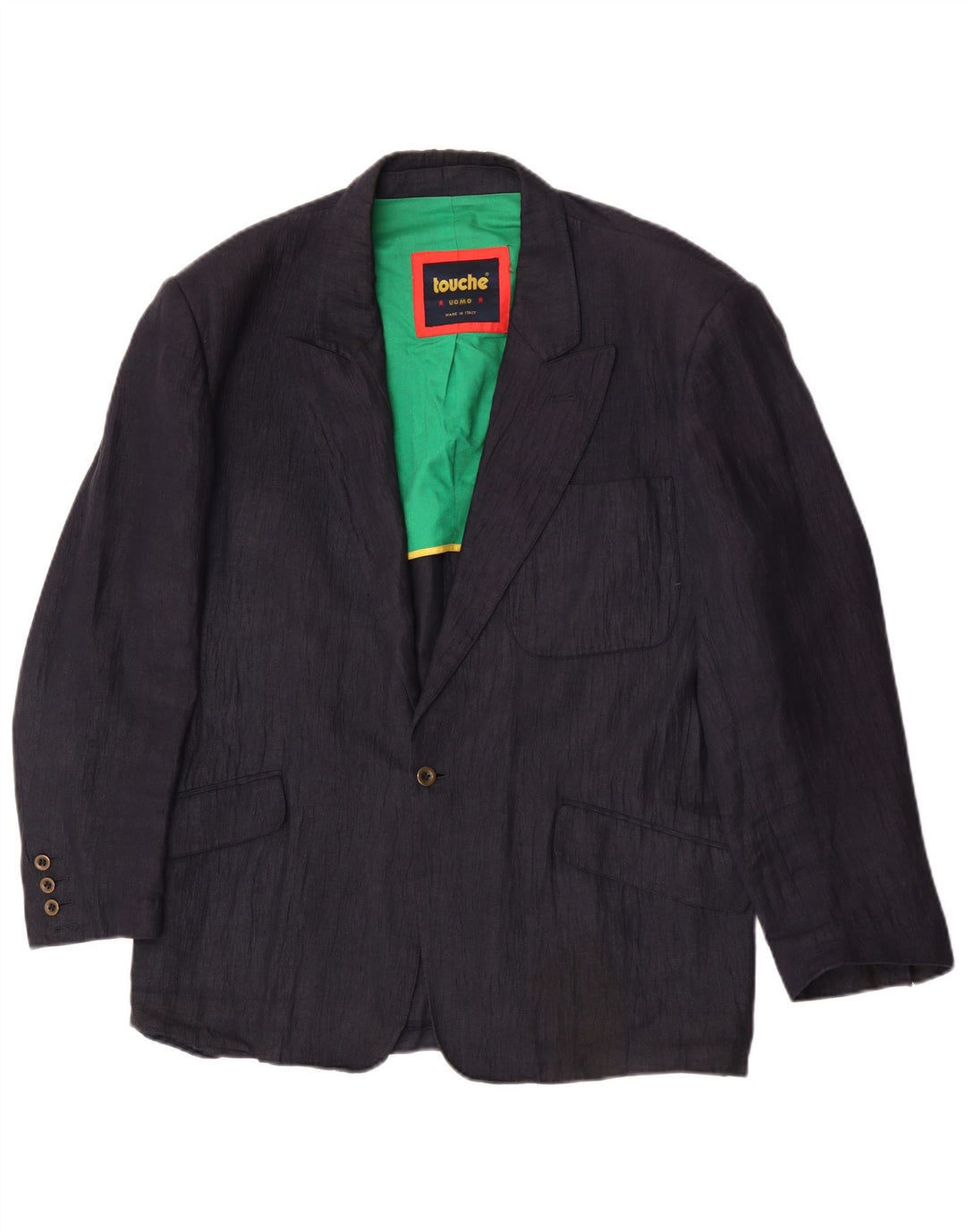 Touche Chaqueta tipo blazer con 1 botón para hombre UK 38 Medium Azul marino