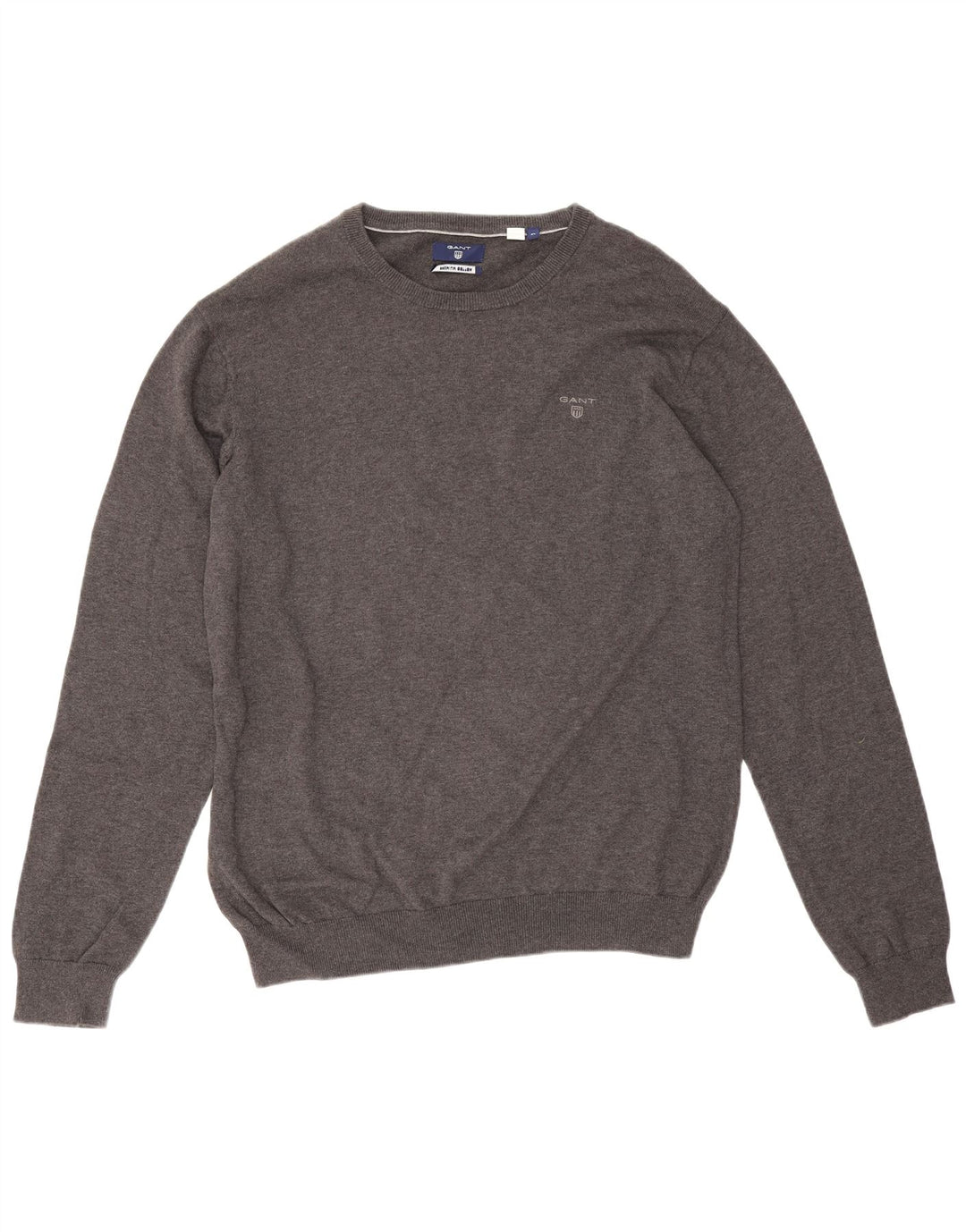 Gant Jersey De Cuello Redondo Para Hombre XL Gris Algodón
