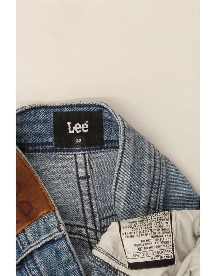 Vaqueros rectos ajustados para hombre Lee W32 L33 Algodón azul