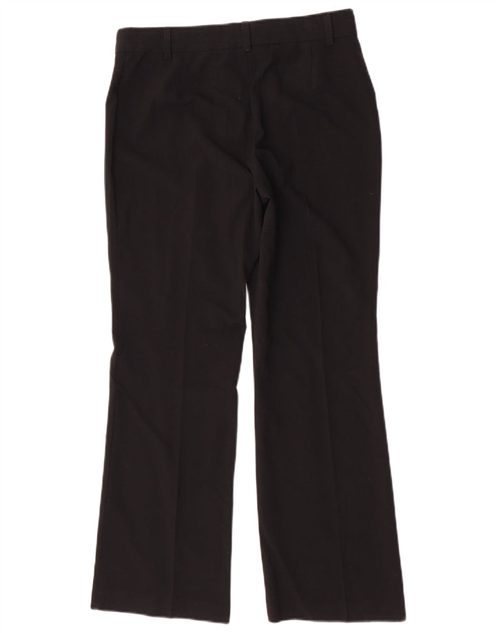 Marks & Spencer Pantalones de traje con corte de bota para mujer UK 10 Small W30 L28 Negro
