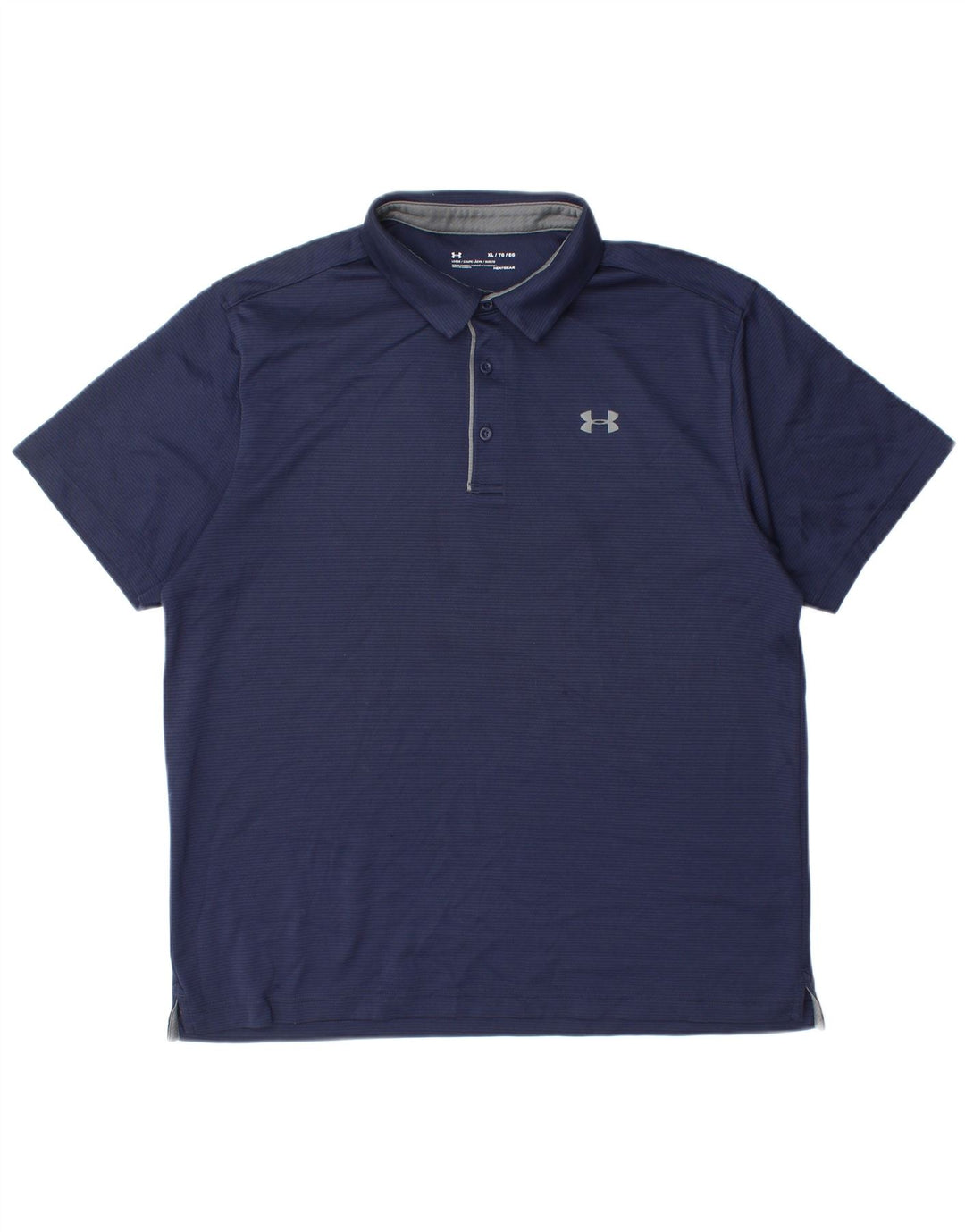 UNDER ARMOUR Polo Heat Gear para hombre XL Poliéster azul marino