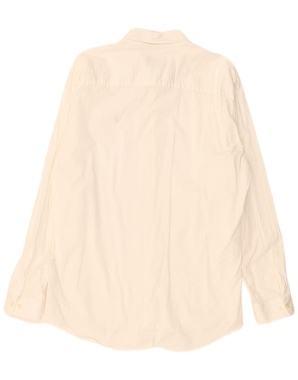 Marlboro Classics Camisa Slim Fit para Hombre 2XL Algodón Blanco Roto