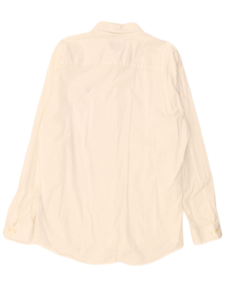 Marlboro Classics Camisa Slim Fit para Hombre 2XL Algodón Blanco Roto