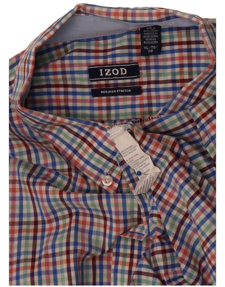 Camisa Hombre Izod XL Algodón Vichy Multicolor