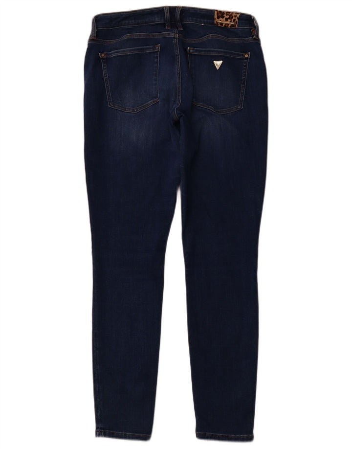 GUESS Vaqueros pitillo Annette para mujer W31 L29 Algodón azul marino