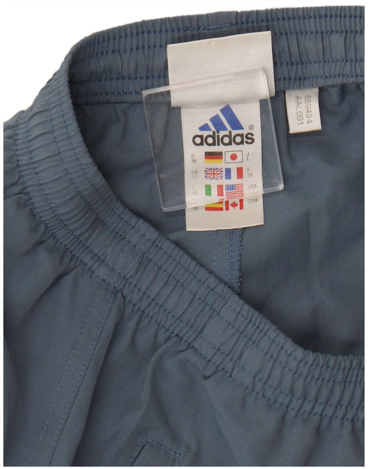 Adidas - Pantalones cortos deportivos para mujer, talla 40, poliéster azul pequeño