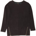 Joules Top Mujer Manga Larga UK 10 Small Algodón Negro