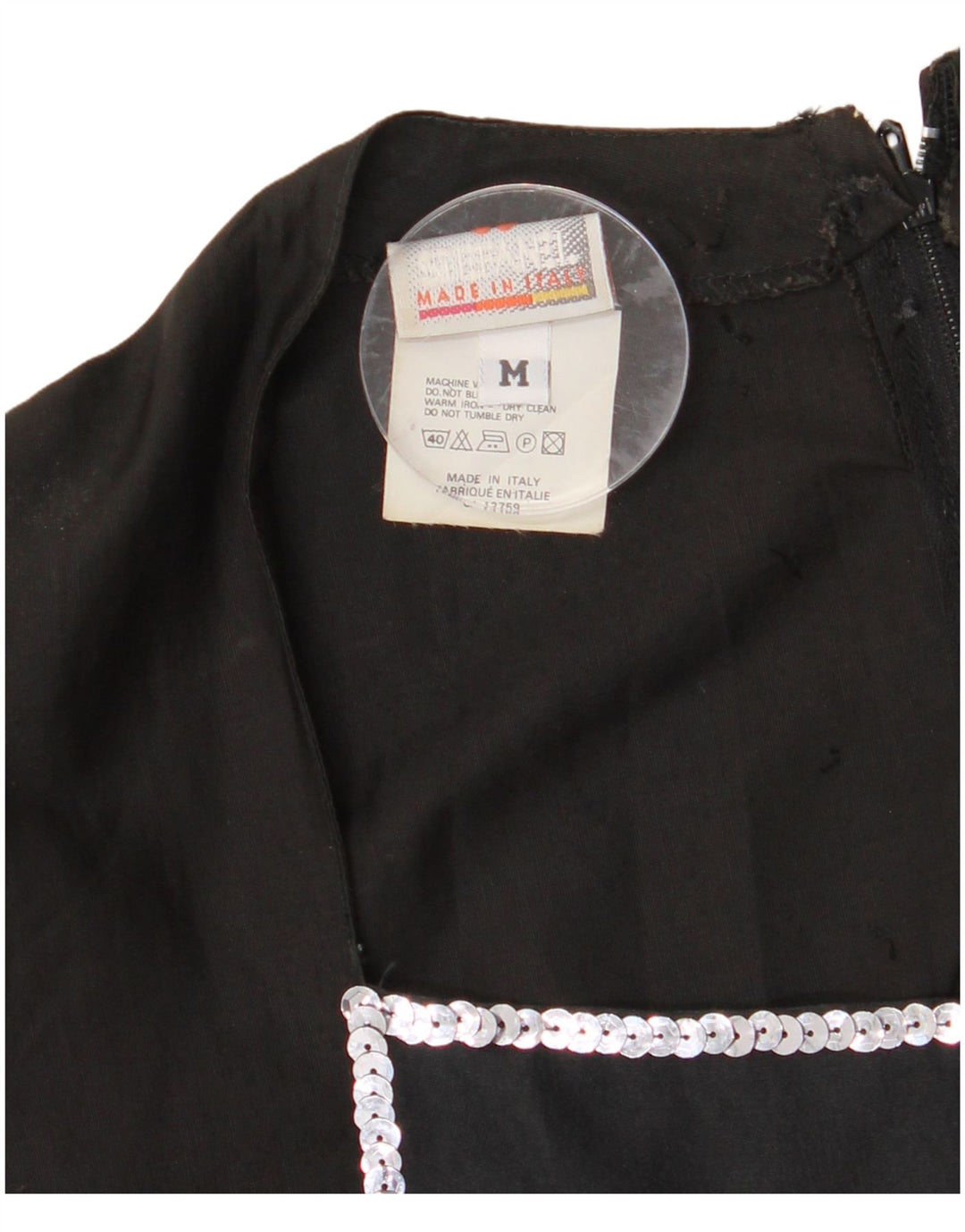 STEFANEL Vestido largo para mujer UK 12 Mediano Algodón negro