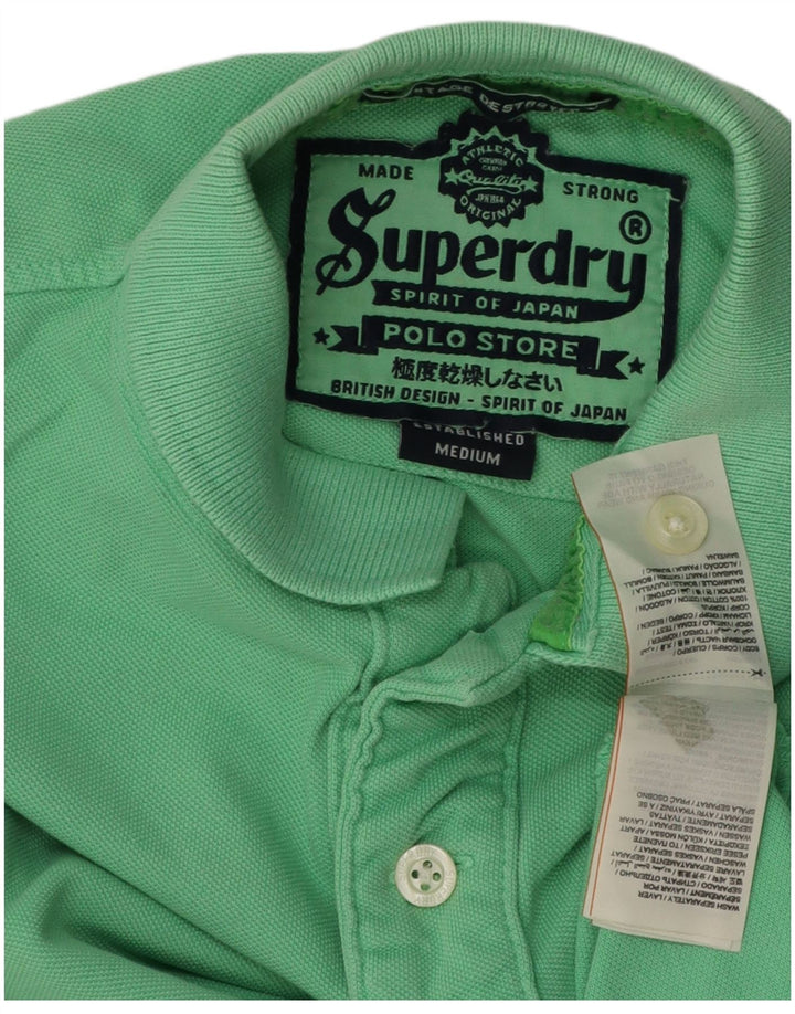 Superdry Polo Rugby De Algodón Verde Medio Hombre