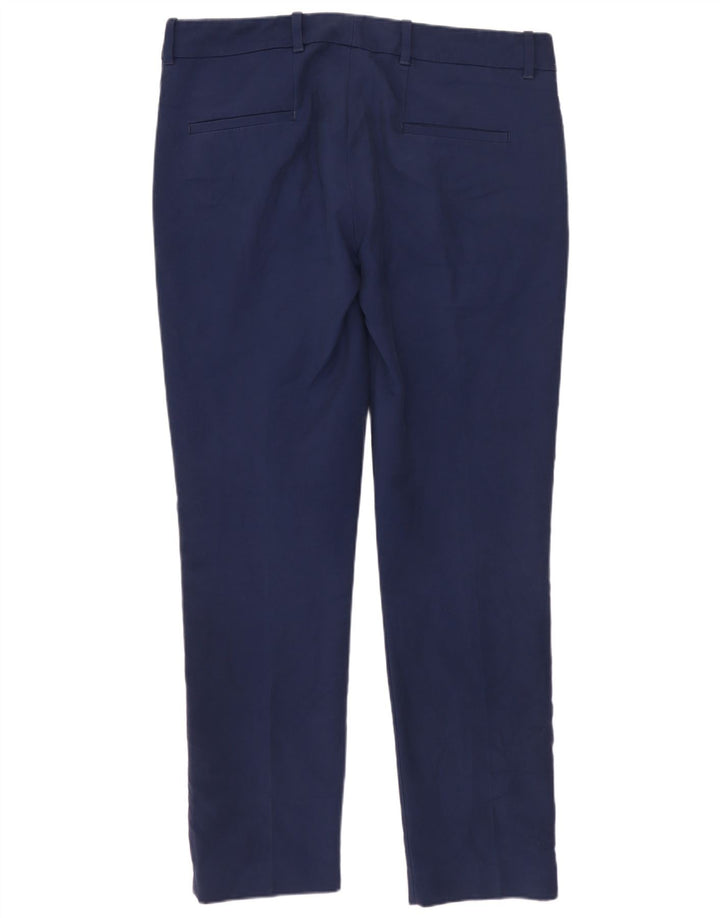 Zara Mujer Pantalón Chino Slim Medium W28 L28 Azul Marino
