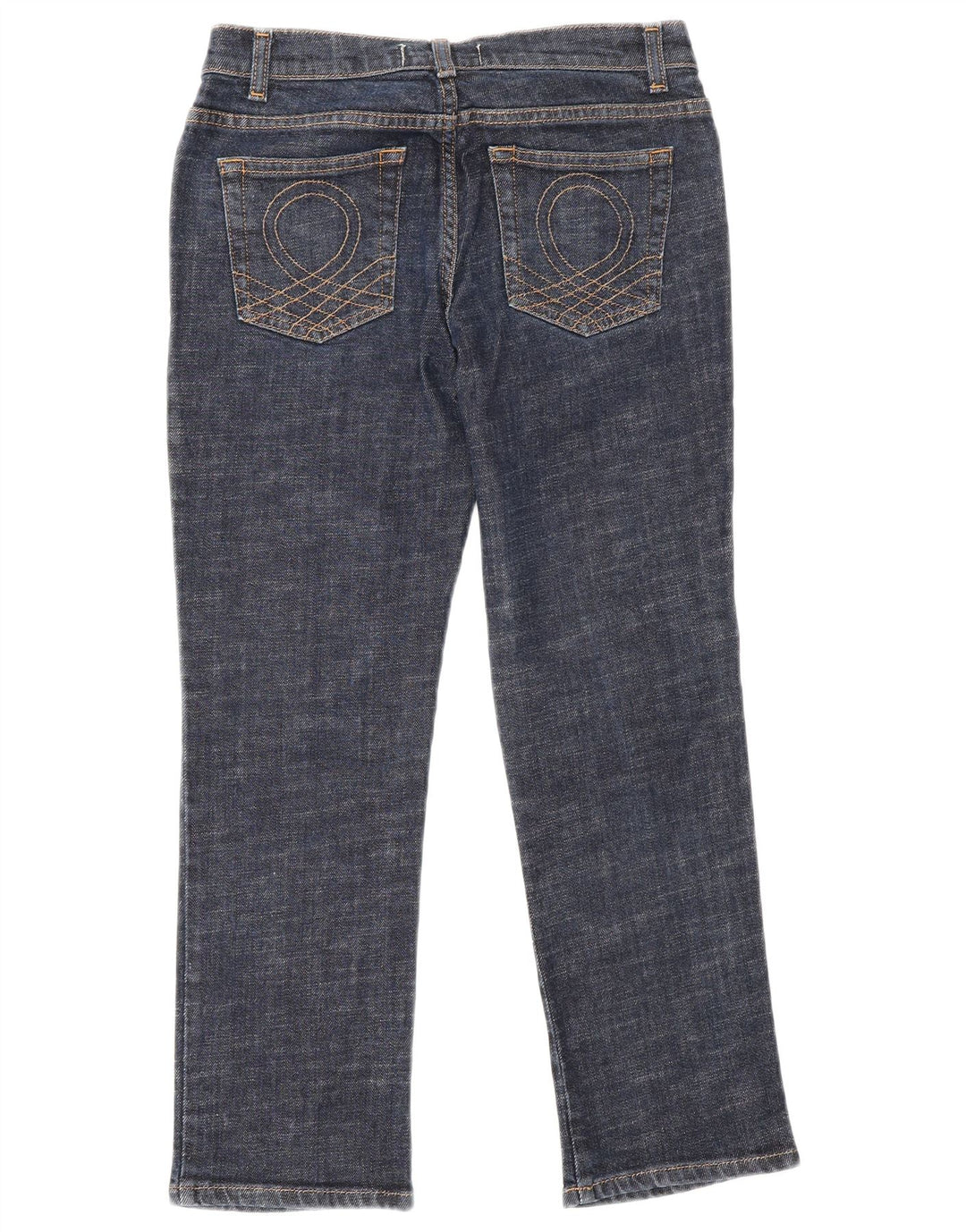 Vaqueros Capri Mujer Benetton IT 40 Small W26 L25 Azul Marino