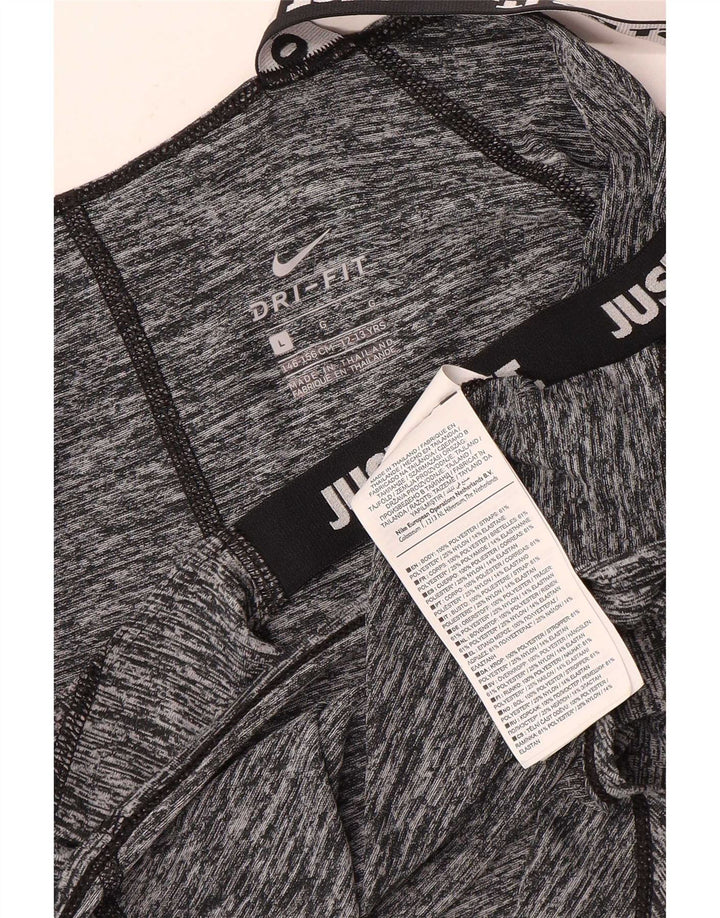 Nike Camiseta sin mangas estampada para niñas 12-13 años Grande Gris Poliéster moteado