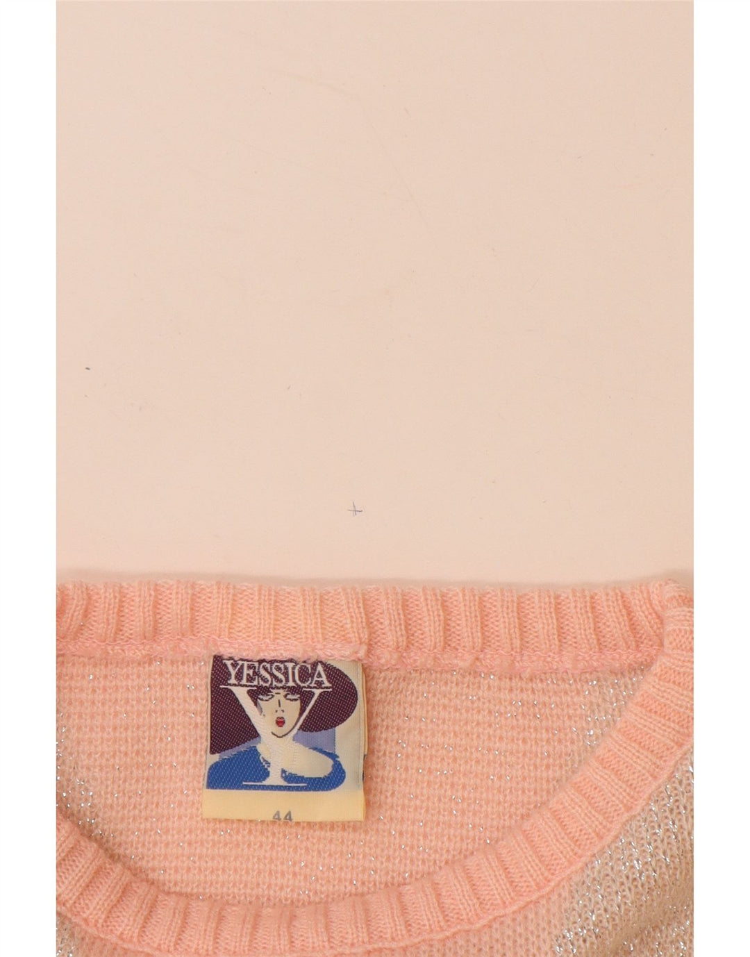 YESSICA Jersey de mujer con cuello barco EU 44 XL Acrílico Chevron rosa