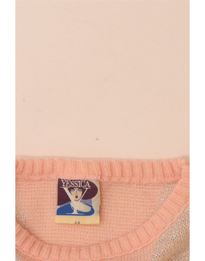 YESSICA Jersey de mujer con cuello barco EU 44 XL Acrílico Chevron rosa