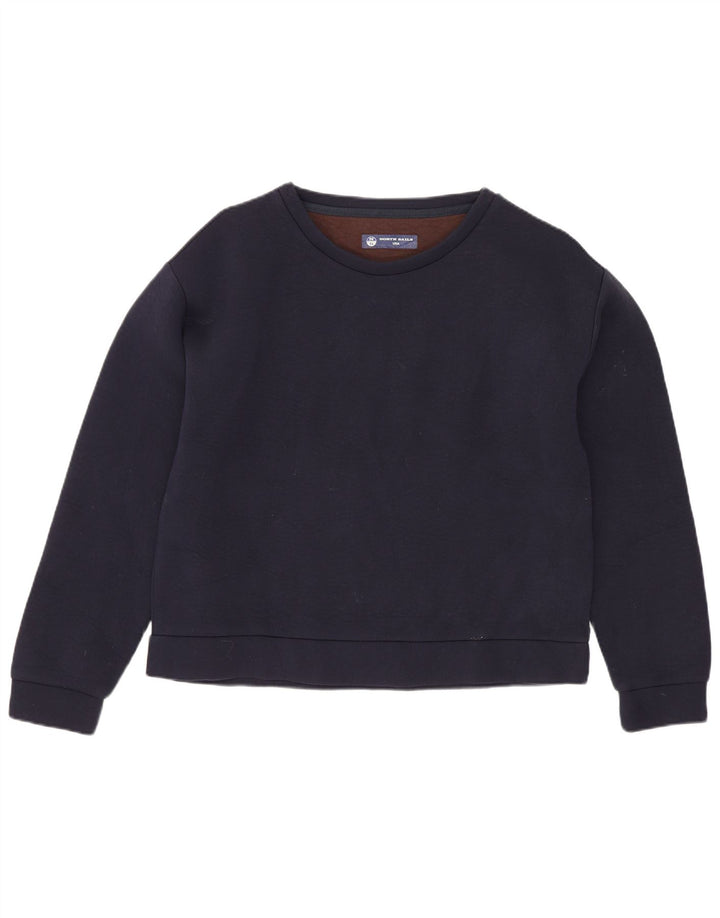NORTH SAILS Sudadera para mujer Jumper UK 10 Small Azul marino Algodón