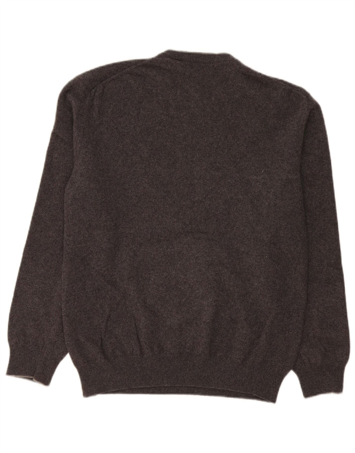 Gant Jersey De Cuello Redondo De Lana De Cordero Gris Medio Hombre