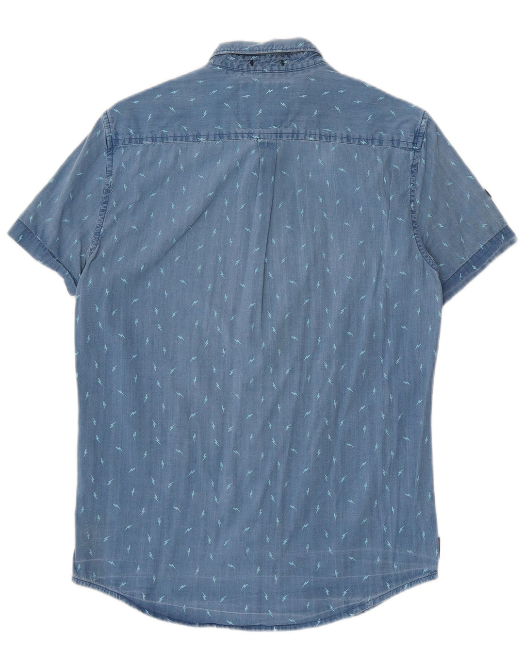 Superdry Camisa De Manga Corta Regular Fit De Algodón Con Motivos Azules Pequeños