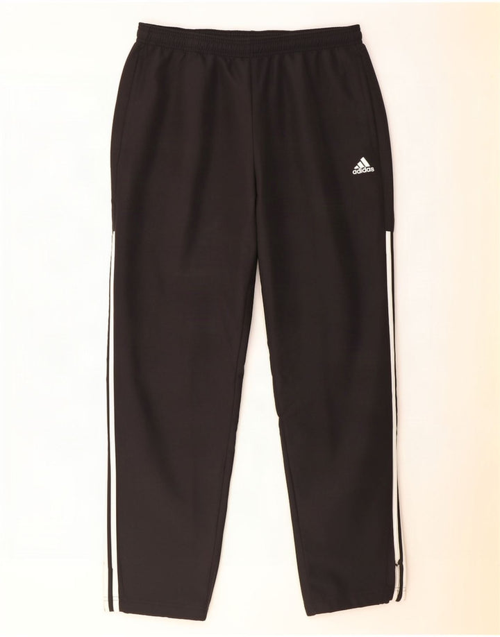 Adidas Hombre Pantalones De Chándal Joggers Grande Negro Poliéster