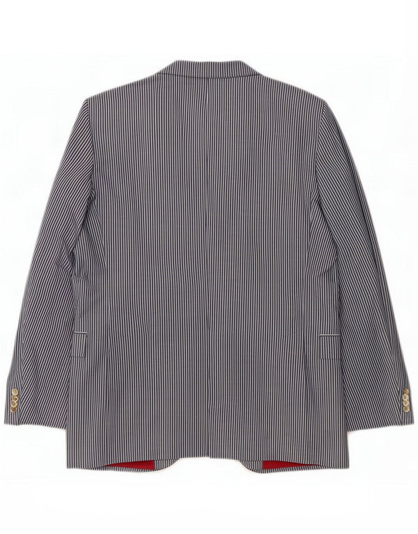 Chaqueta tipo blazer a medida para hombre de Tommy Hilfiger UK 40 Large Blue Pinstripe