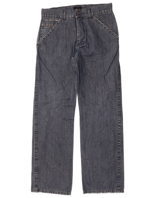 Vaqueros Trussardi Hombre Rectos IT 48 Medium W32 L34 Azul Algodón