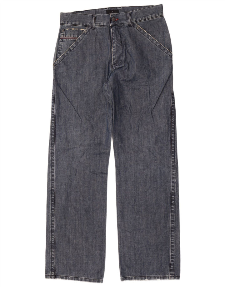Vaqueros Trussardi Hombre Rectos IT 48 Medium W32 L34 Azul Algodón