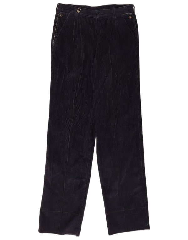 POP 84 Pantalón recto de pana para hombre IT 48 Medium W30 L34 Azul marino
