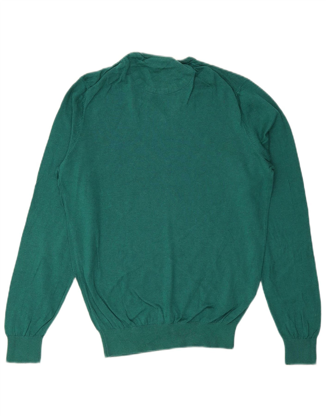 MASSIMO DUTTI Jersey Con Cuello En V Hombre Small Verde Algodón
