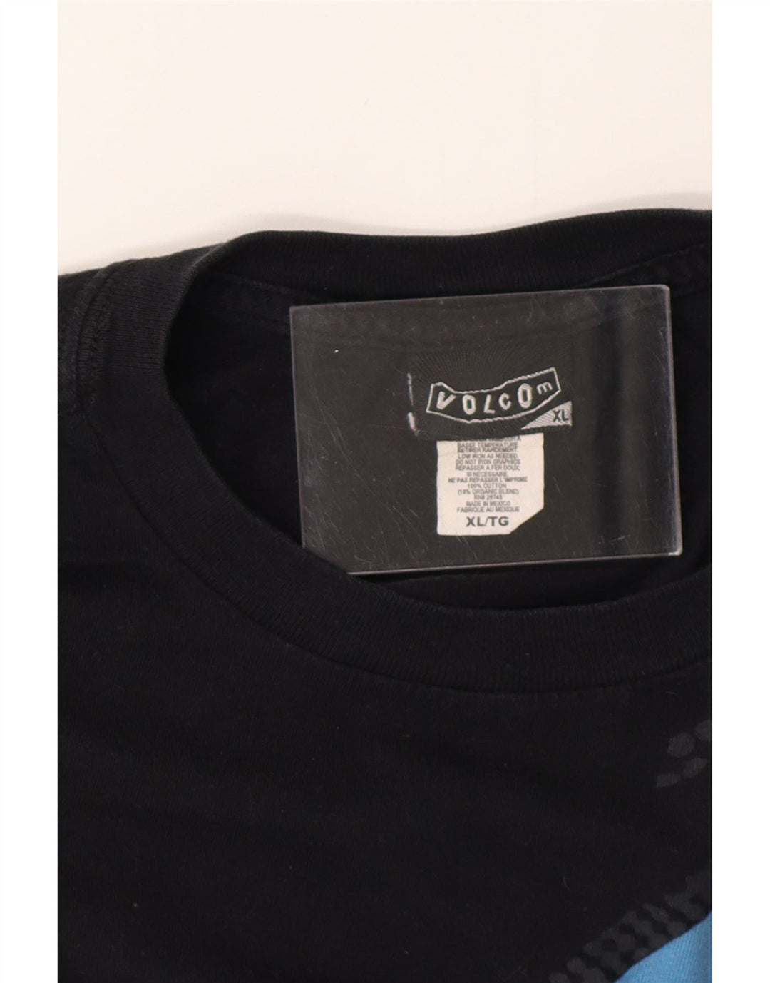 VOLCOM Camiseta gráfica para hombre Top XL Algodón negro