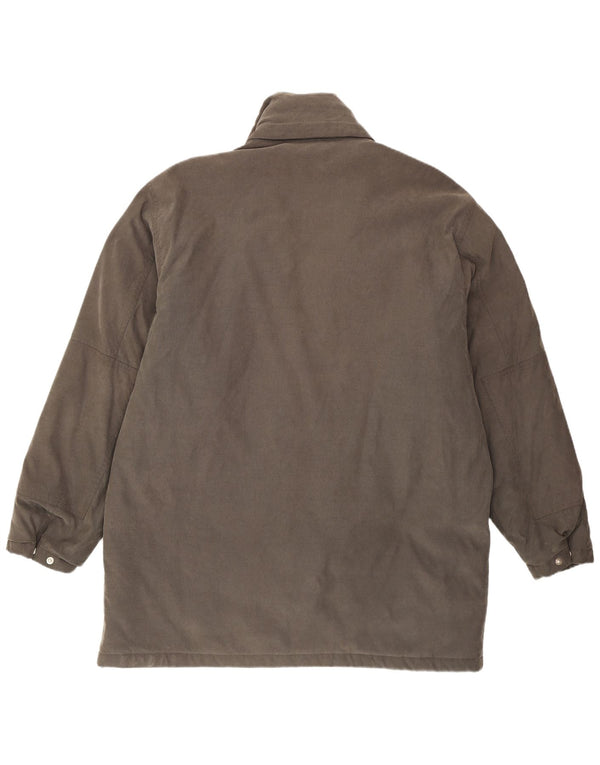 Sergio Tacchini Chaqueta acolchada con capucha para hombre UK 42 XL Gris
