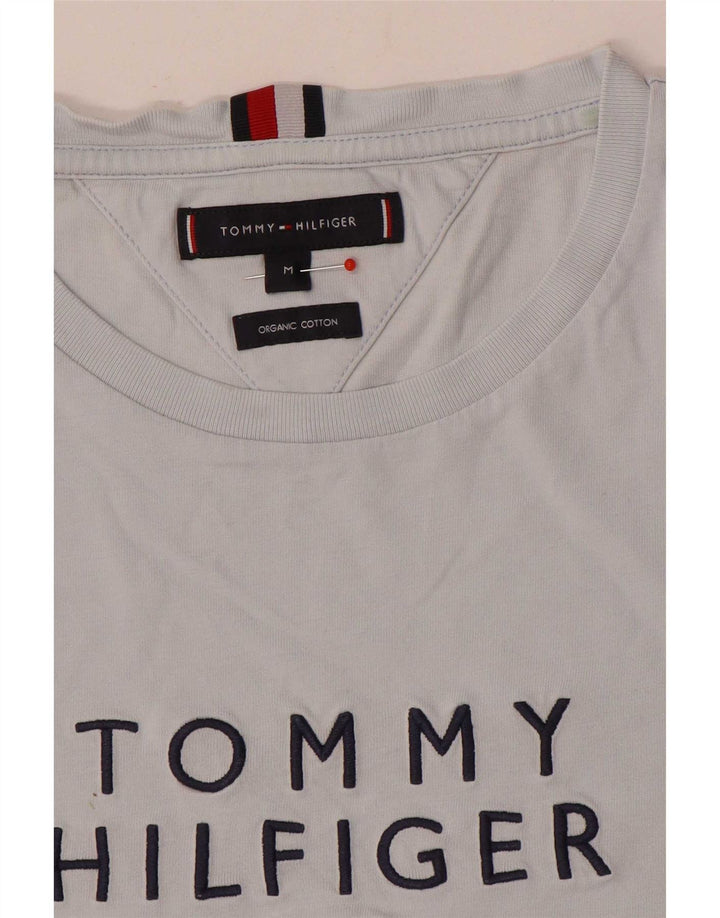 Tommy Hilfiger Camiseta gráfica para hombre Top Algodón gris medio