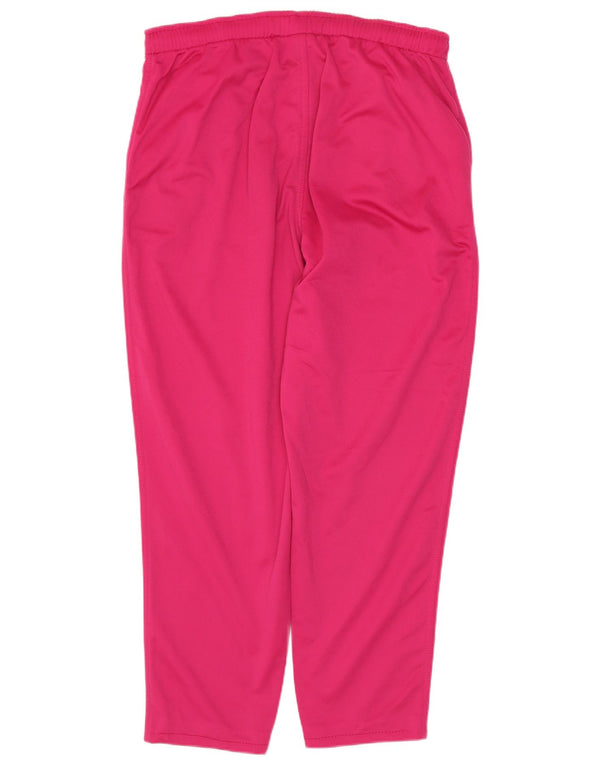 ELLESSE Womens Crop Tracksuit Trousers UK 14 Medium  Pink