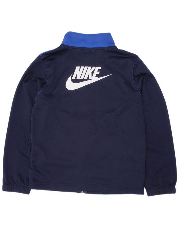 Nike Chaqueta de chándal para niños de 6 a 7 años, Grande, Color Azul Marino