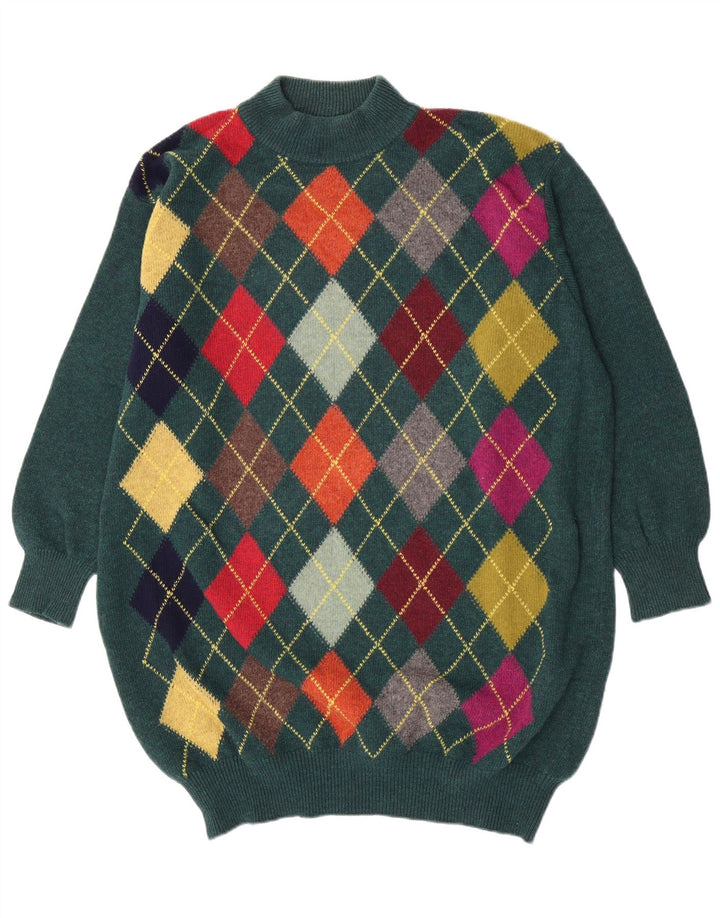Benetton Jersey Oversize Con Cuello Alto IT 48 XL Verde