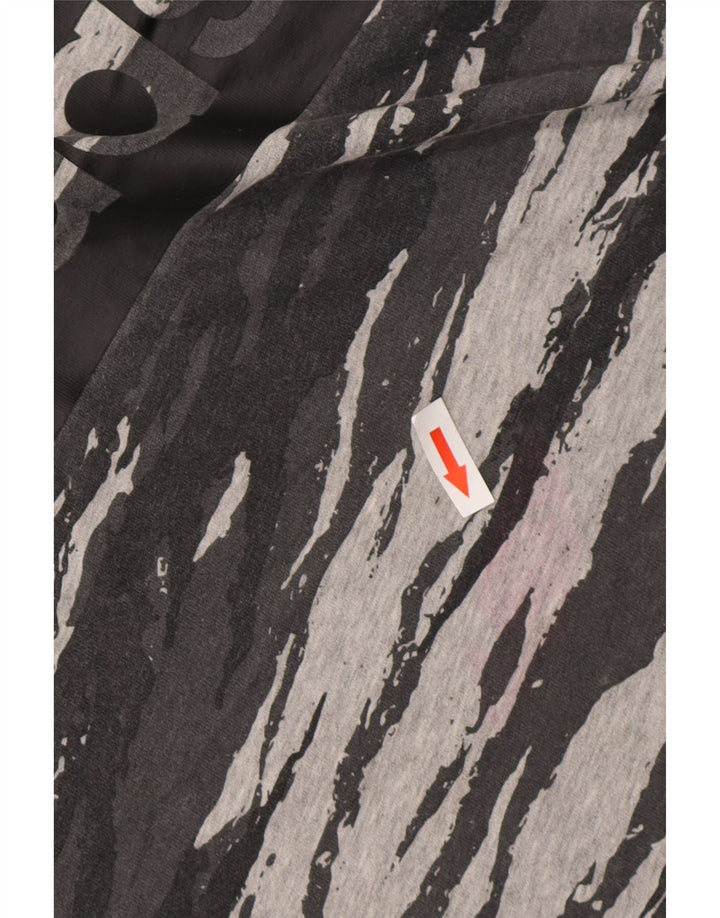 ADIDAS Mens Climalite Graphic Camiseta Top Pequeño Gris Camuflaje Algodón