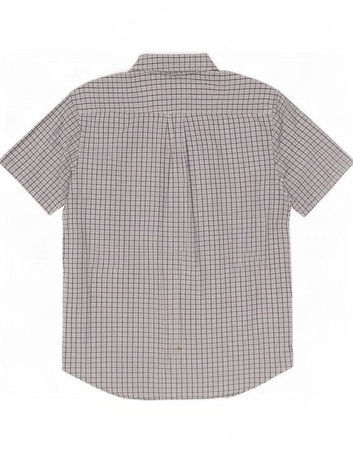 Camisa Tommy Hilfiger Hombre de Manga Corta Medium Blue Check