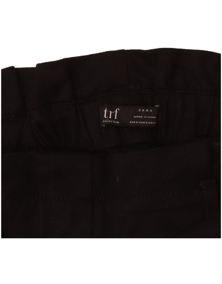 Zara Mujer Pantalones Cortos Casuales Pequeño W26 Negro