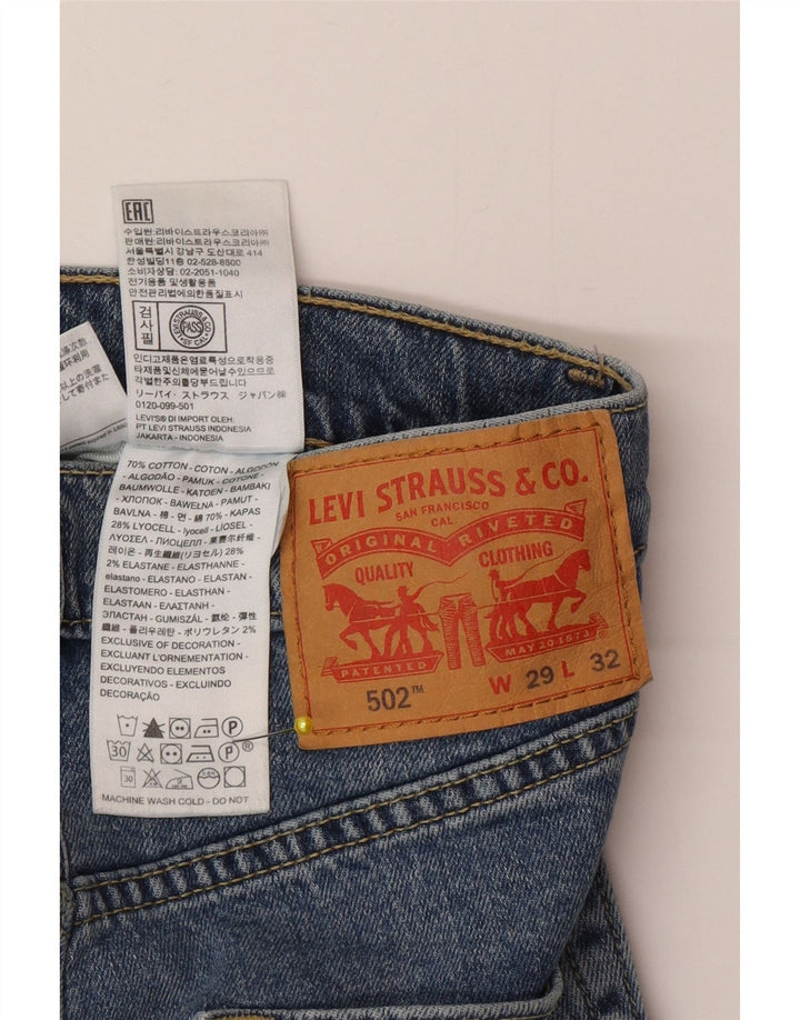 Vaqueros Levi's 502 Tapered para hombre W29 L32 Algodón azul