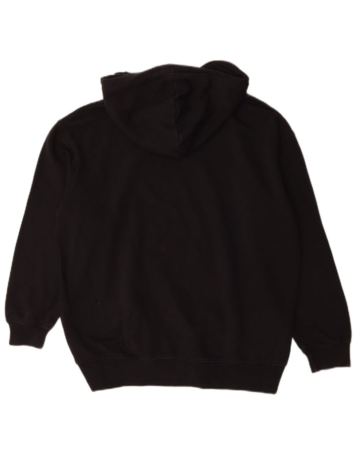 Nike Jersey con capucha extragrande para hombre, talla pequeña, algodón negro
